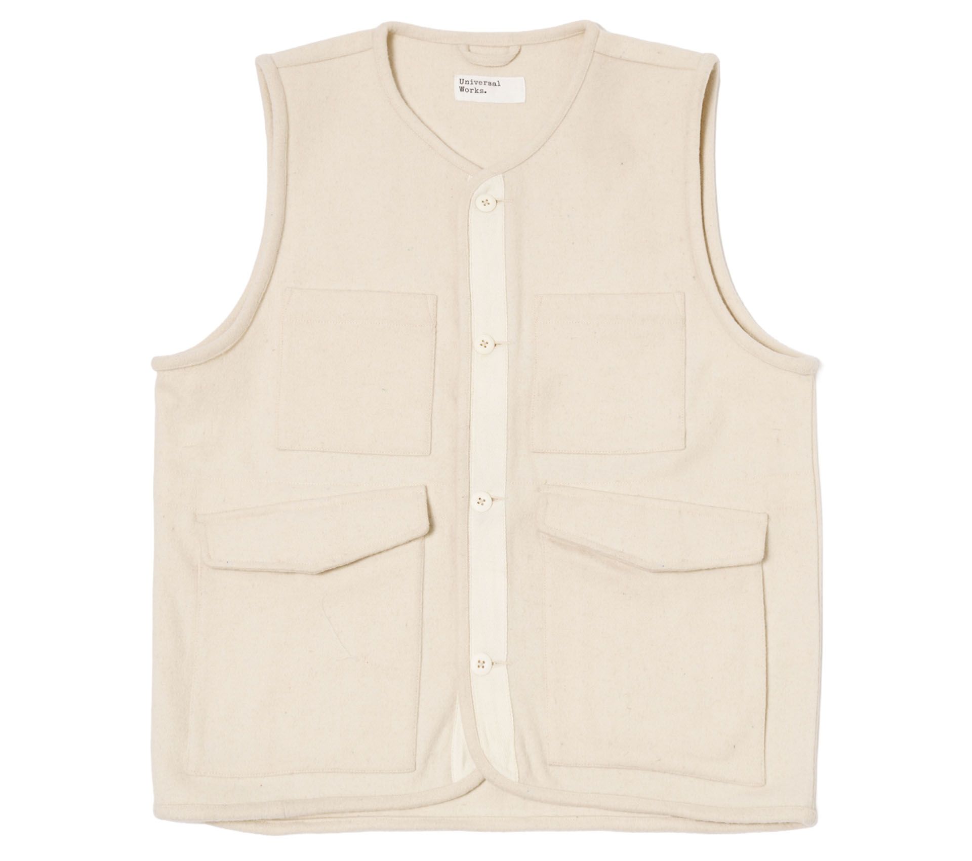 Image #0 of 4 POCKET GILET MOWBRAY ECRU MARL