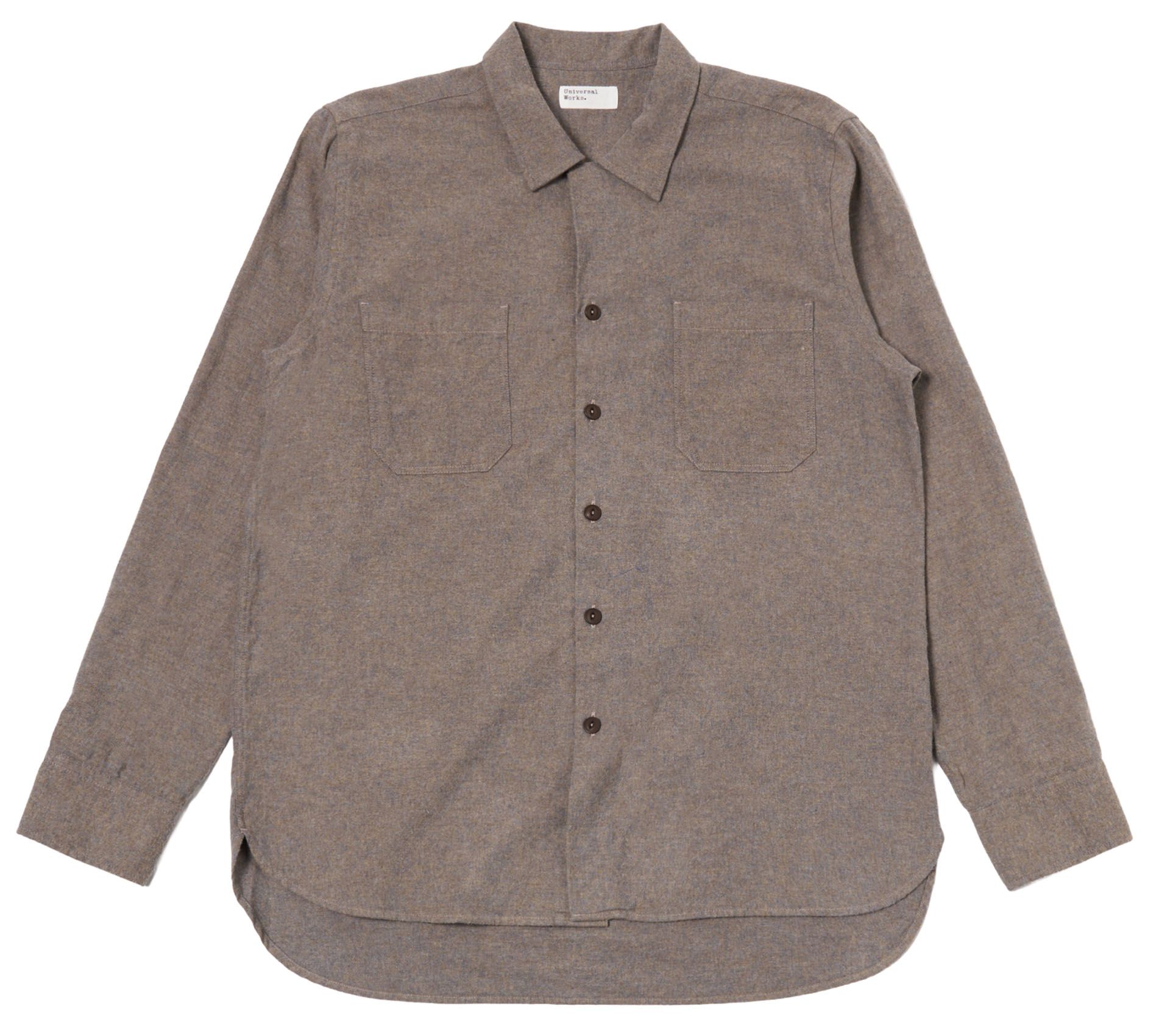 Image #0 of Work Shirt Brushed Flannel Brown