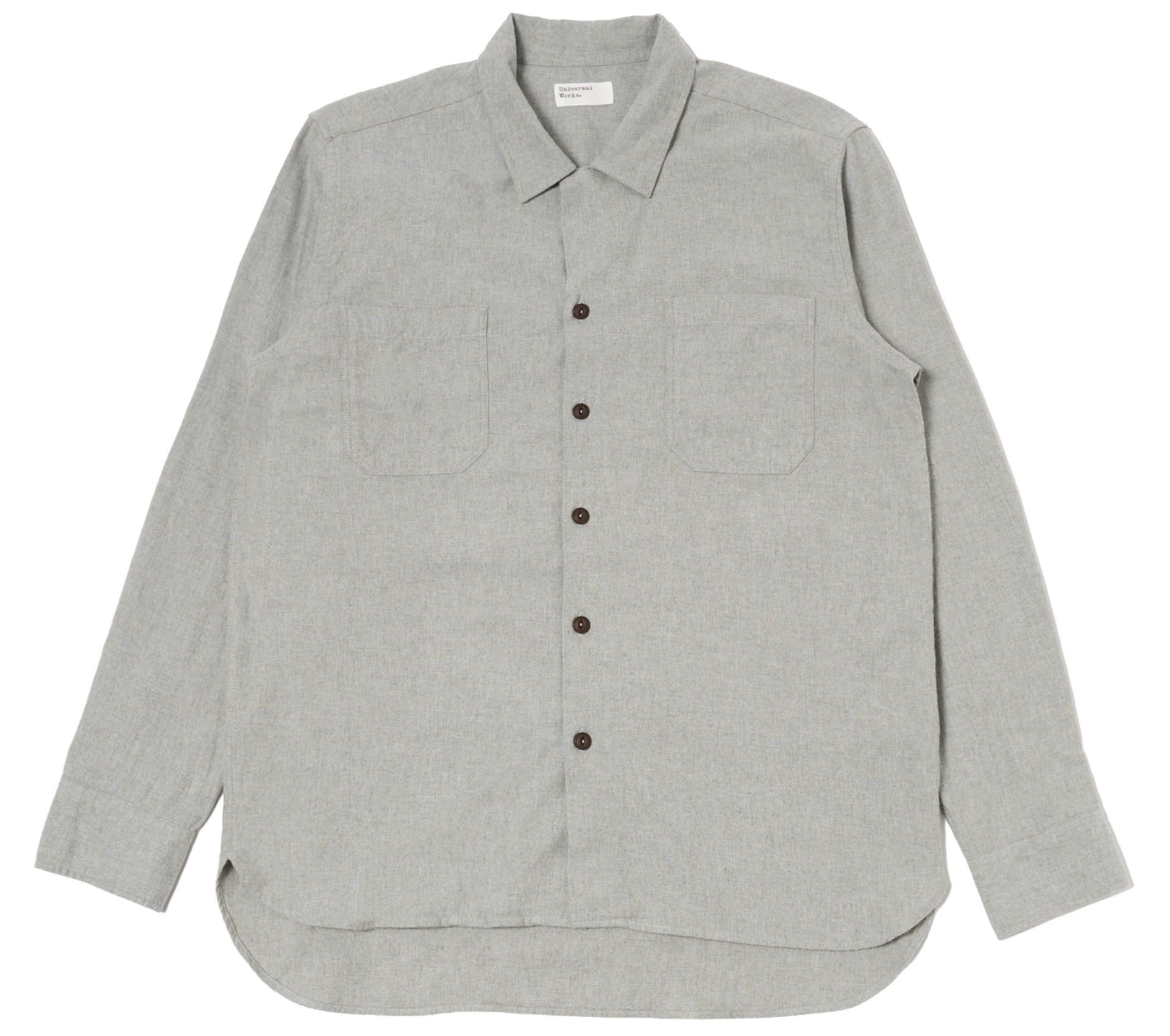 Image #0 of WORK SHIRT BRUSHED FLANNEL GREY