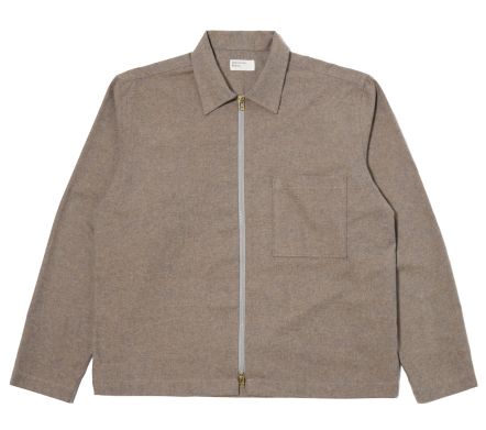 ZIP SHIRT BRUSHED FLANNEL...