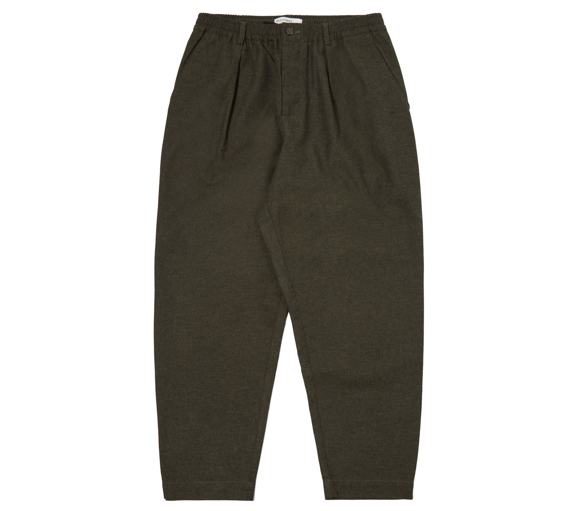 Image #0 of PLEATED TRACK PANT LUCCA SUITING OLIVE