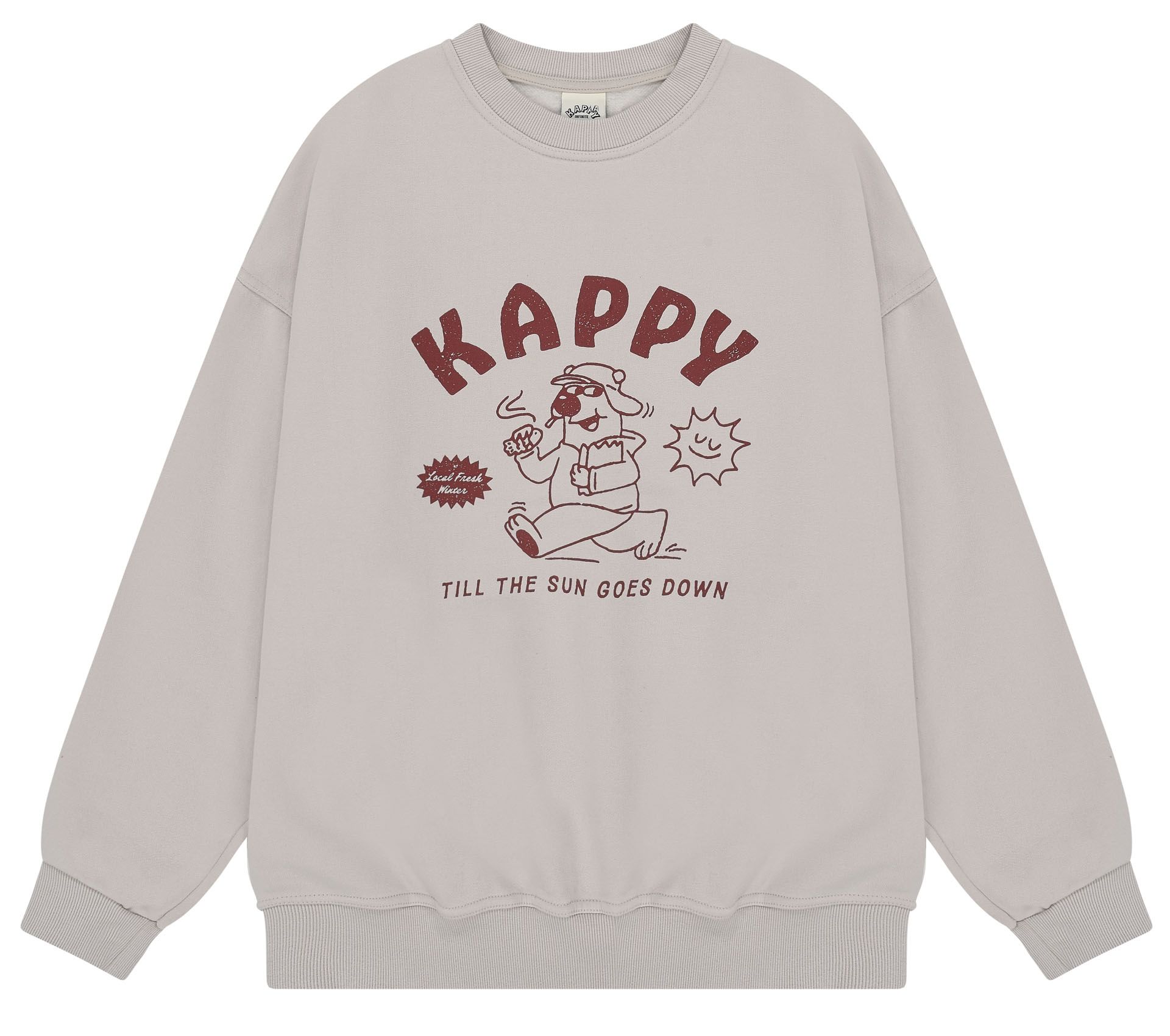 Image #0 of KAPPY BEAR FLUFF SWEAT SHIRT GREIGE