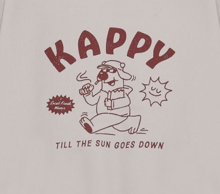 KAPPY BEAR FLUFF SWEAT SHIRT GREIGE