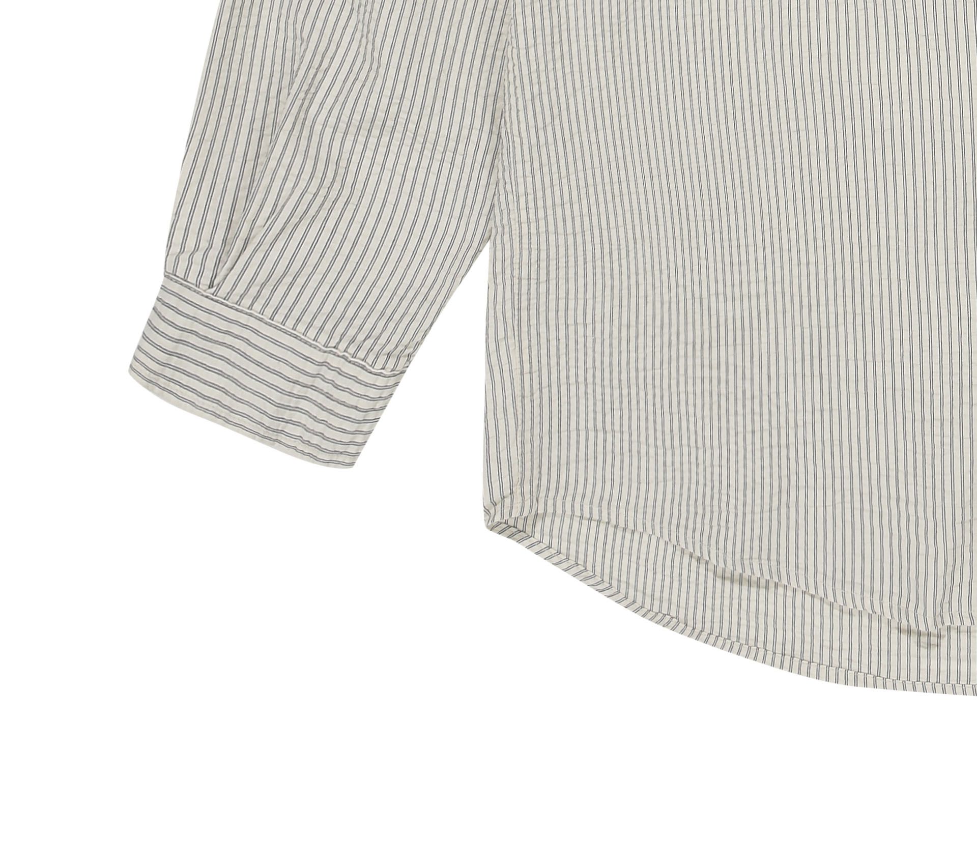 Image #1 of STRIPE POCKET WORK SHIRT IVORY