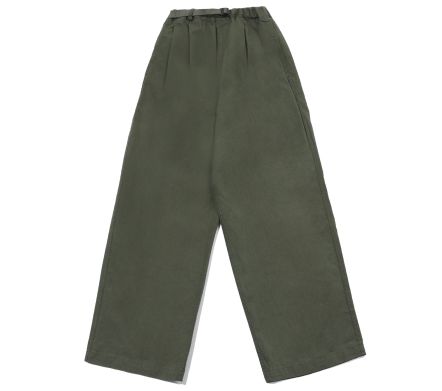 TWO TUCK WIDE PANTS KHAKI
