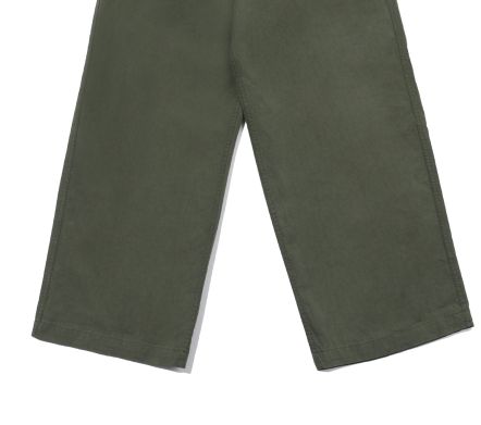 TWO TUCK WIDE PANTS KHAKI