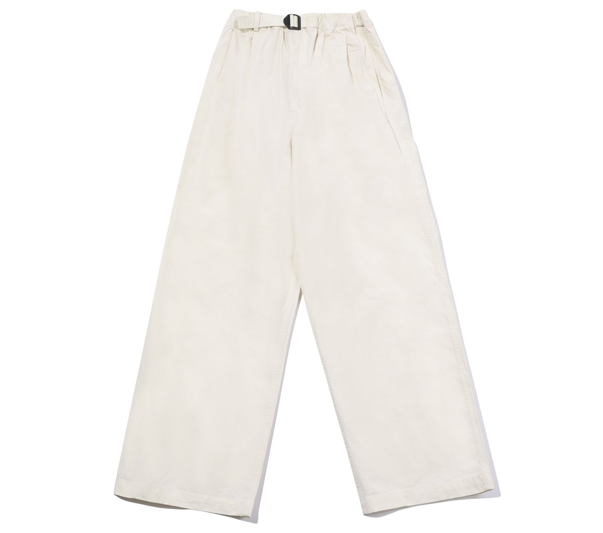 Image #0 of TWO TUCK WIDE PANTS CREAM