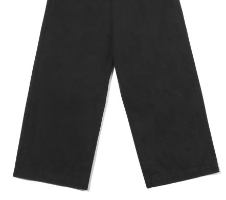 TWO TUCK WIDE PANTS BLACK