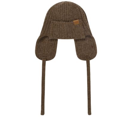 WOOL KNIT TROOPER HAT BROWN