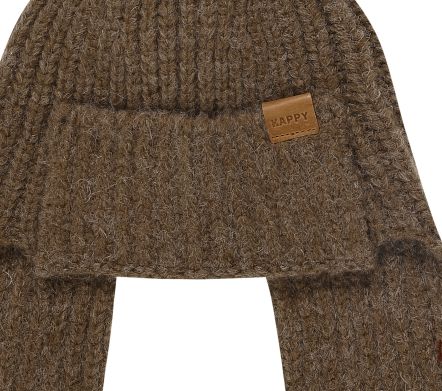 WOOL KNIT TROOPER HAT BROWN