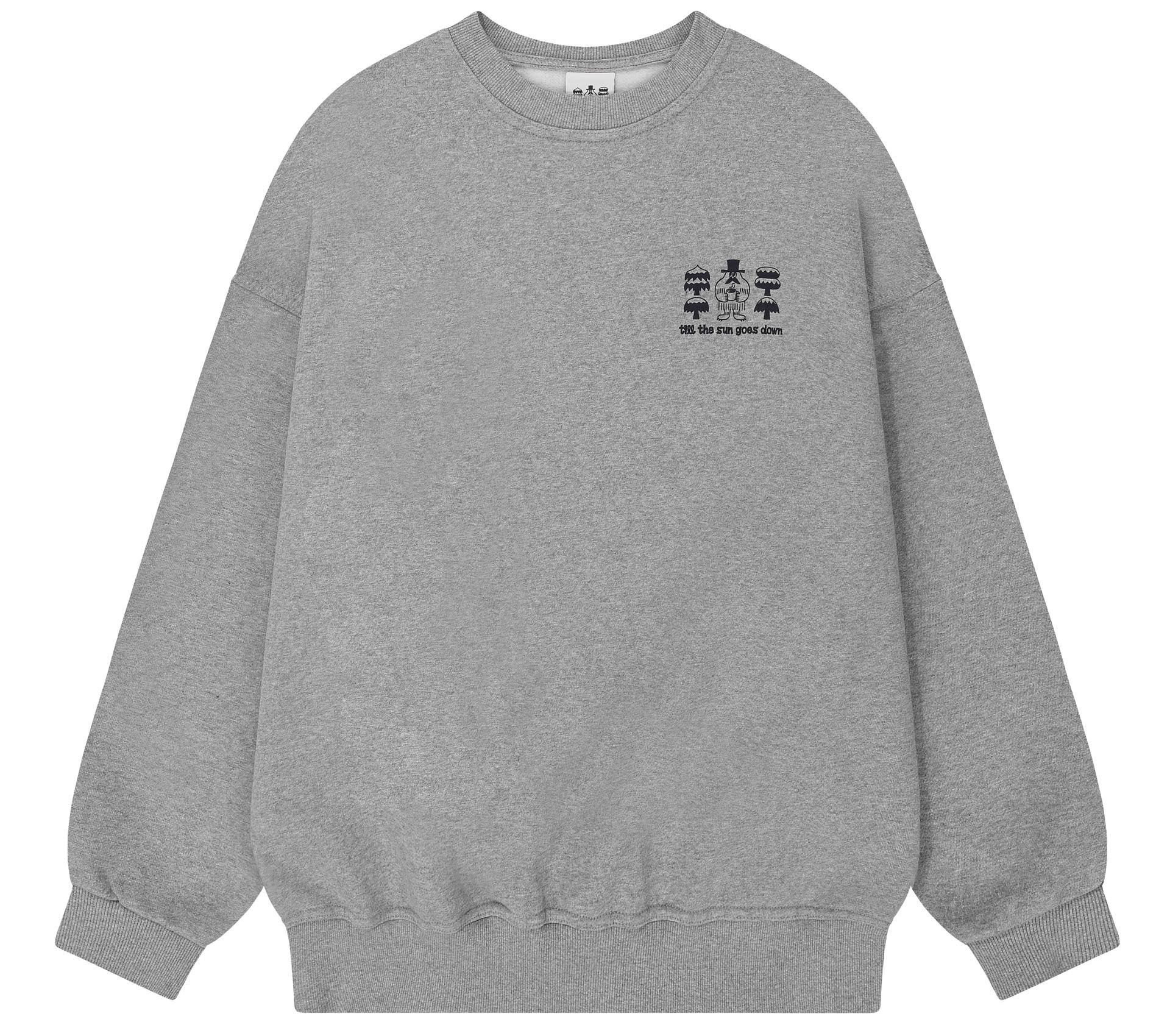 Image #0 of YETI FLUFF SWEAT SHIRT TORU FUKUDA EDITION GRAY