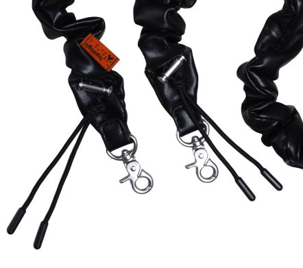 BUNGEE STRAP BLACK SYNTHETIC LEATHER