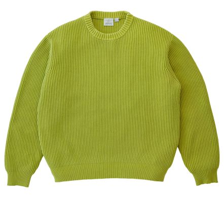 COTTON KNIT SWEATER MIST GREEN