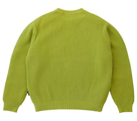 COTTON KNIT SWEATER MIST GREEN