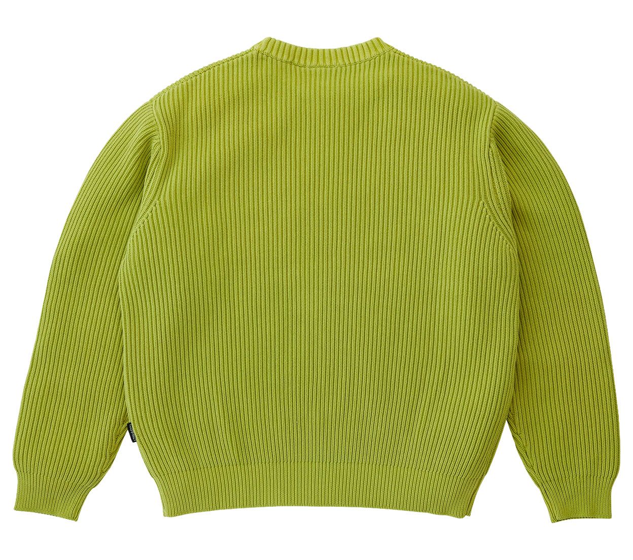 Image #1 of COTTON KNIT SWEATER MIST GREEN