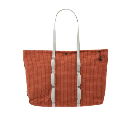 PLAID CLIMBING TOTE BRICK