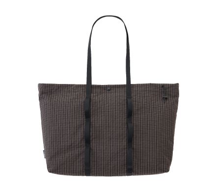 Plaid Climbing Tote Bag Deep Brown