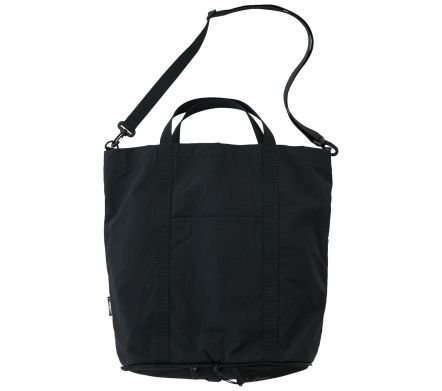 NYLON PACKABLE TOTE BLACK