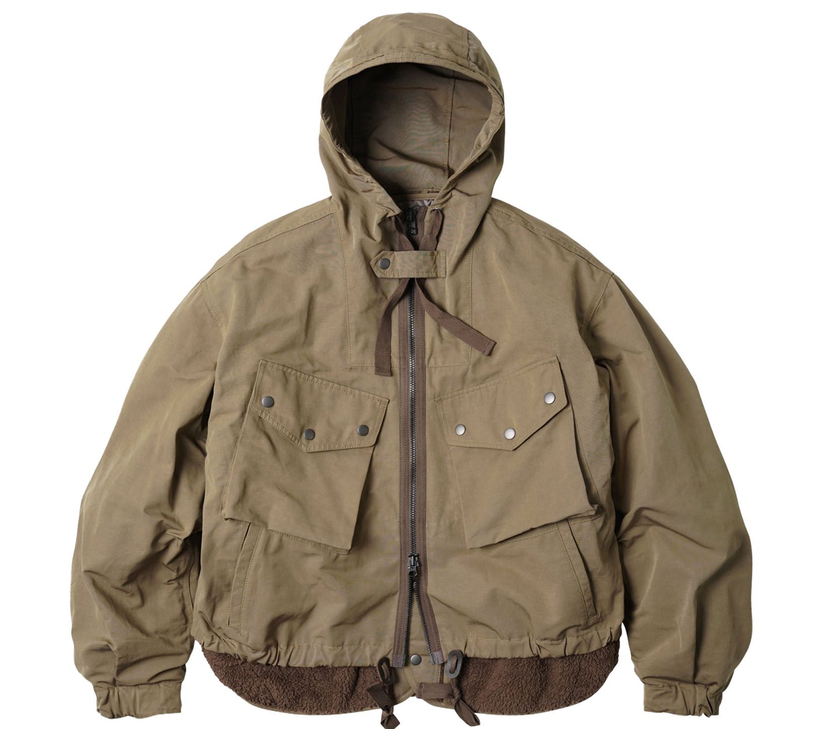 Image #0 of SMOCK HOODED PARKA TAN
