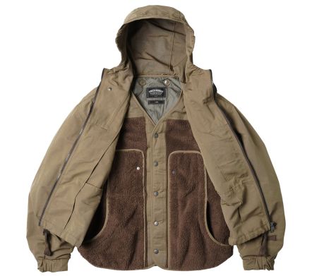 Smock Hooded Parka Tan