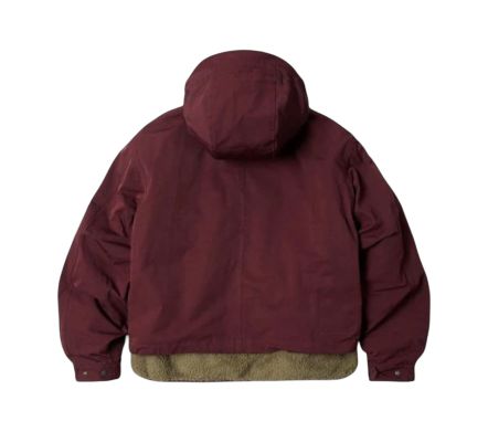Smock Hooded Parka Burgundy