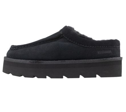 MEARE MULE BLACK SUEDE WARMLINED