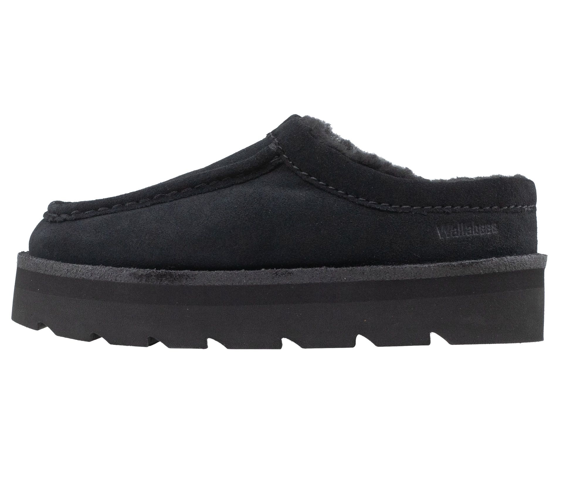 Image #2 of MEARE MULE BLACK SUEDE WARMLINED