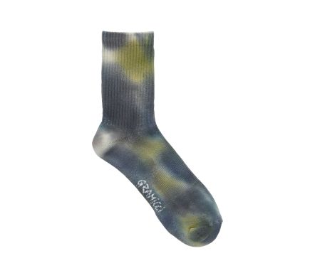 TIE DYE CREW SOCKS GREEN