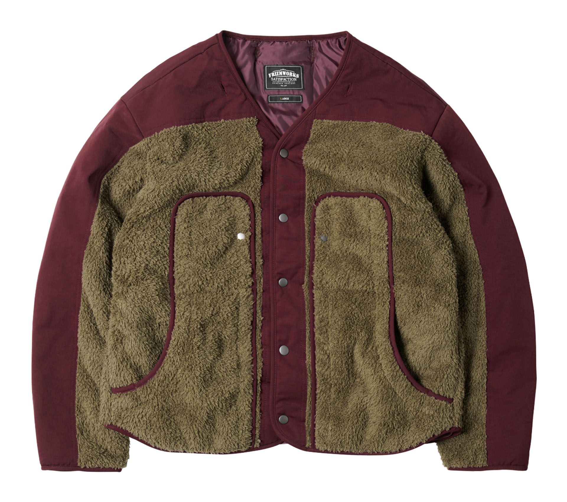 Image #3 of Smock Hooded Parka Burgundy