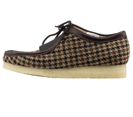 Wallabee x Harris Tweed Brown Tweed Combination