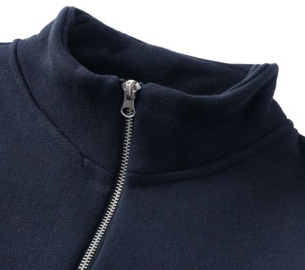 Super Weight Quarter Zip Navy Blue