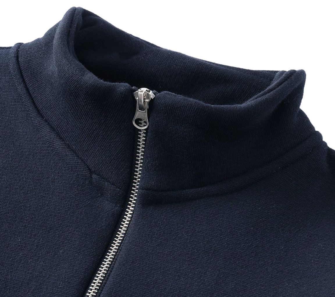 Image #2 of SUPER WEIGHT QUARTER ZIP NAVY BLUE
