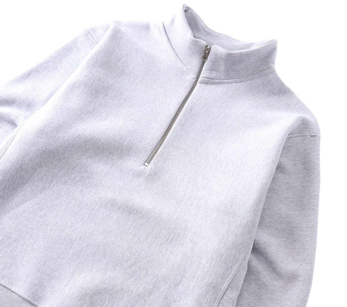 Image #3 of Super Weight Quarter Zip Heather Grey