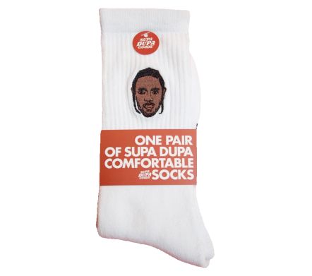 Kendrick Lamar Socks White