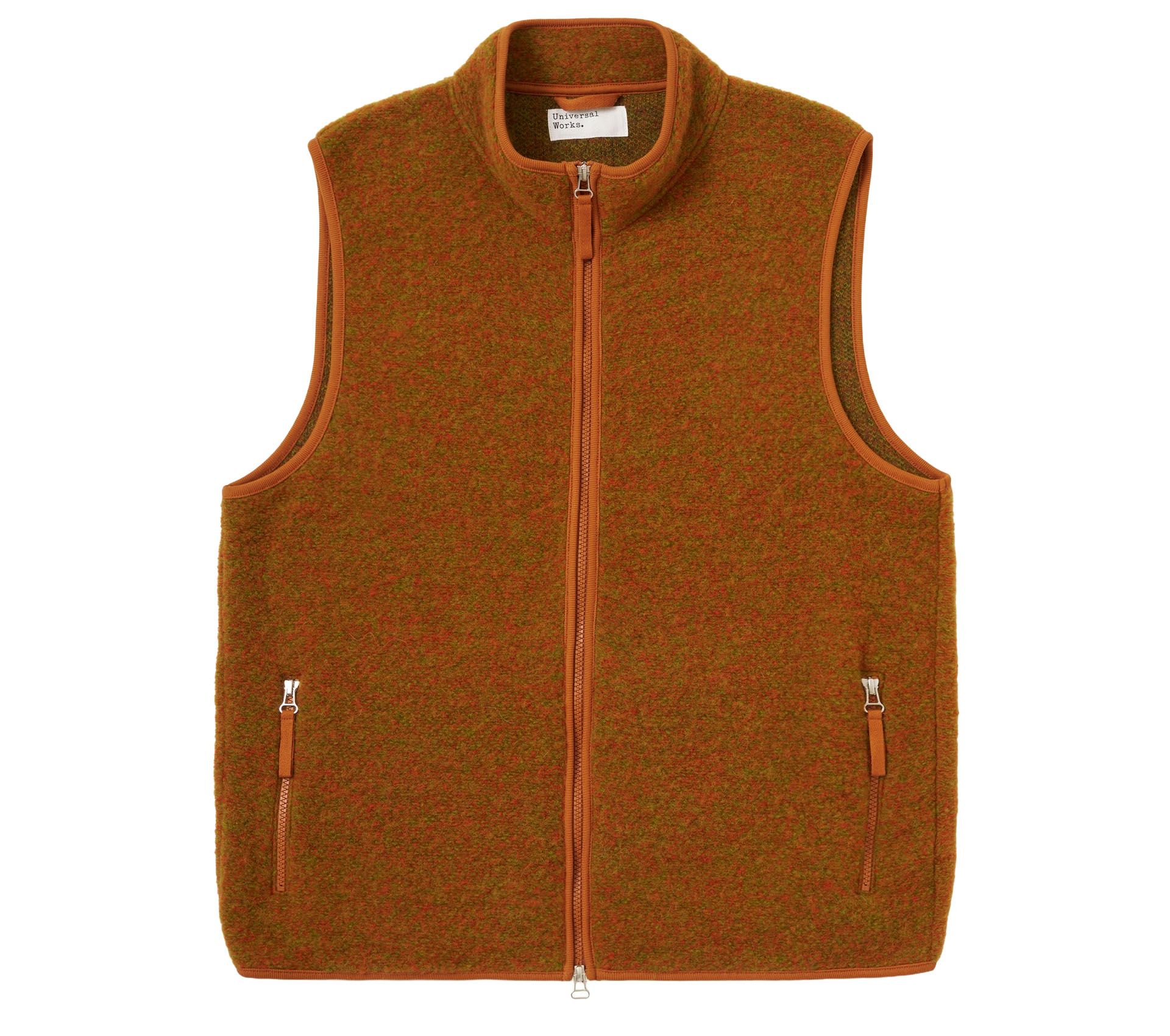 Image #0 of CLIMBING GILET SIX WOOL FLEECE ORANGE