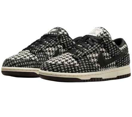 Dunk Low x Harris Tweed "White / Black"