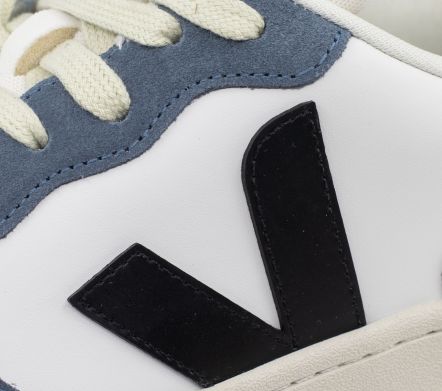 V-10 Prime Leather White Black California