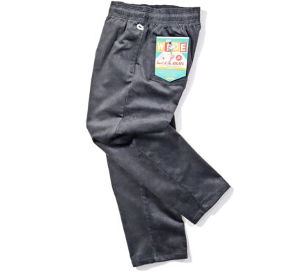 Semi-Wide Pants Corduroy Charcoal