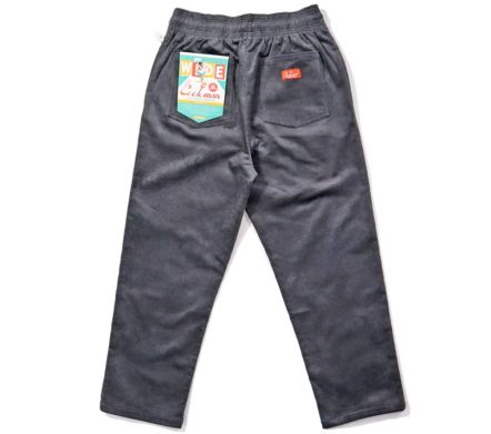 Semi-Wide Pants Corduroy Charcoal