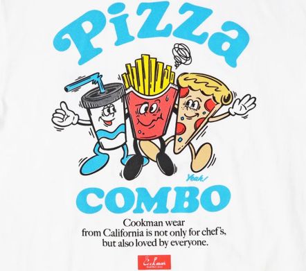 Pizza Combo Tee White