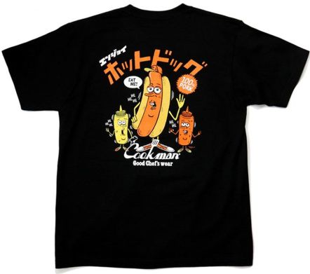TM Paint Hot Dog Tee Black