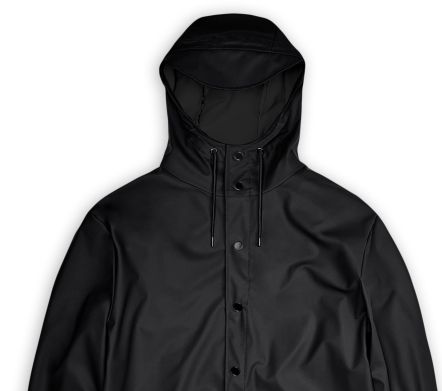 Rains Long Jacket Black