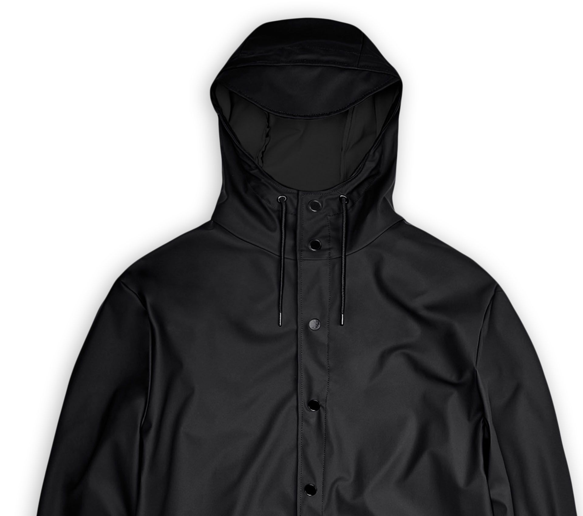 Image #2 of Rains Long Jacket Black