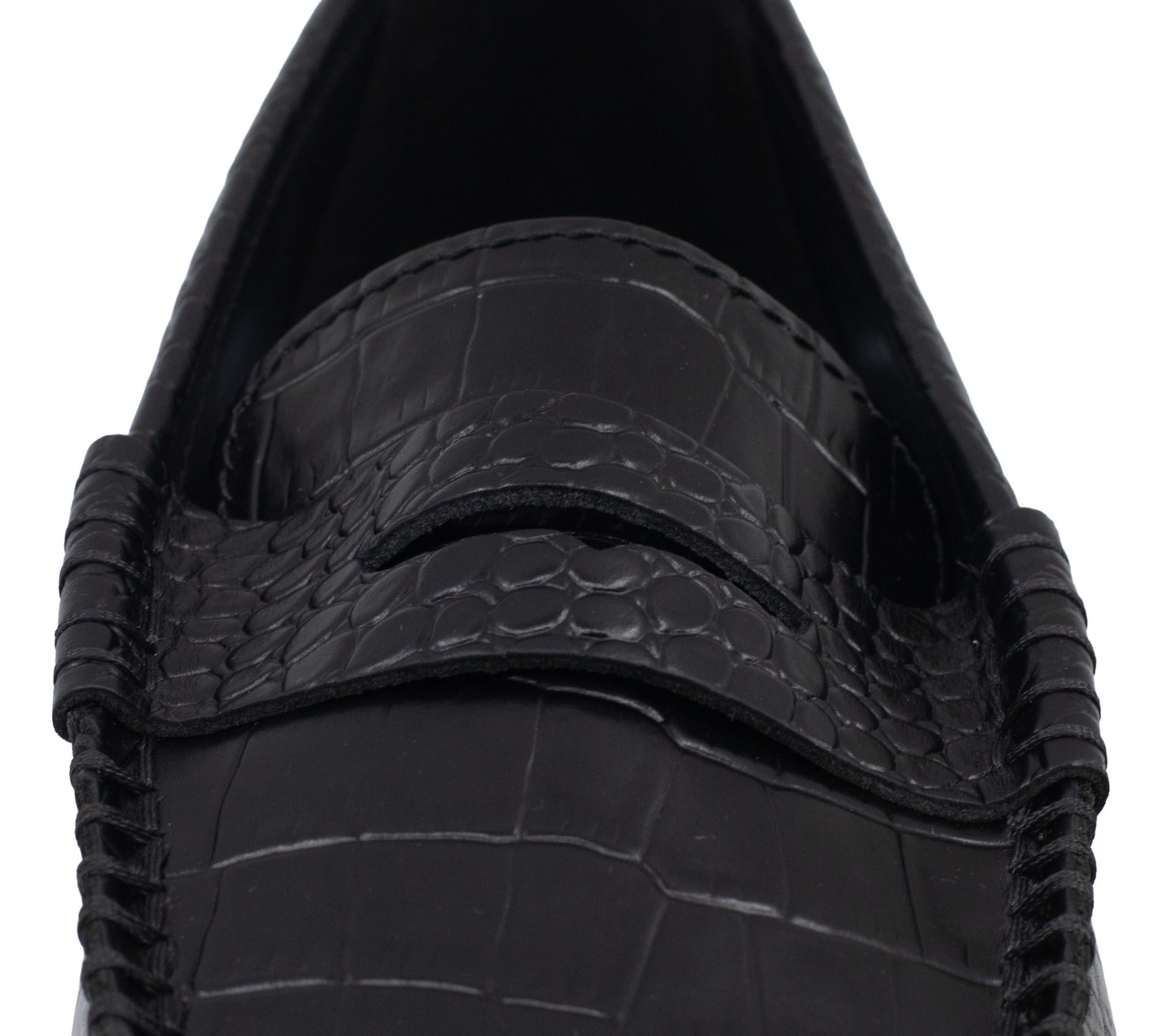 Image #4 of Penton Loafer Black Crocodile Embossed