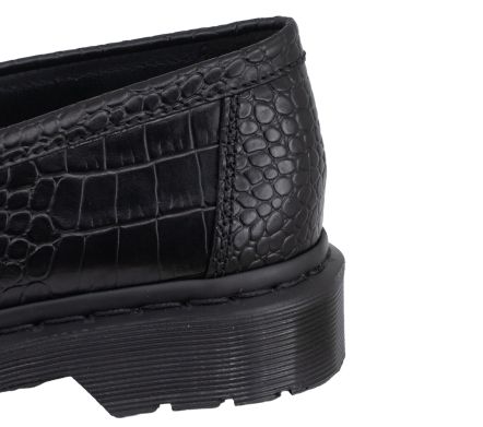 Penton Loafer Black Crocodile Embossed
