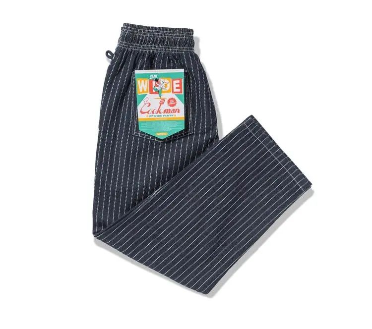 Image #0 of Chef Pants Semi-Wide Wabash Denim Navy