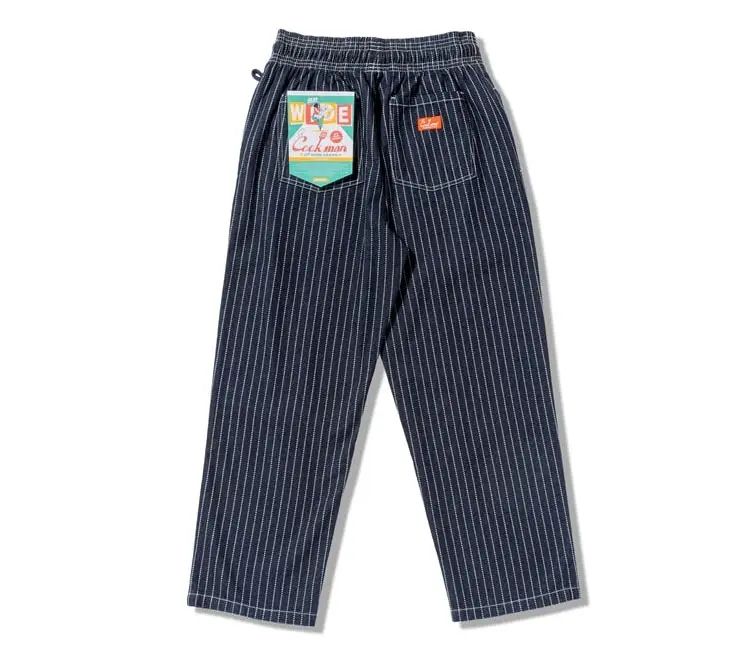 Image #3 of Chef Pants Semi-Wide Wabash Denim Navy