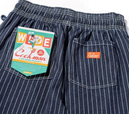 Chef Pants Semi-Wide Wabash Denim Navy