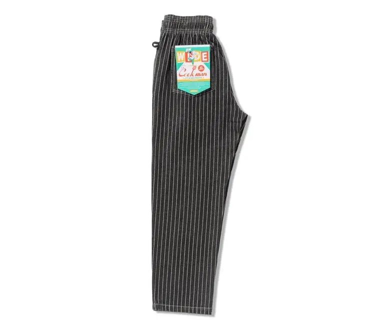 Image #2 of Chef Pants Semi-Wide Wabash Denim Black