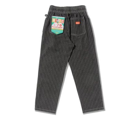 Chef Pants Semi-Wide Wabash Denim Black